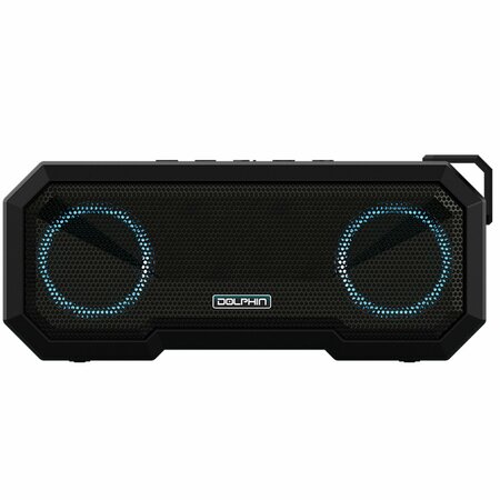 DOLPHIN AUDIO Diver Mini 20-Watt-Continuous-Power Bluetooth Waterproof Portable Speaker with Lights, Speakerphone DR-40